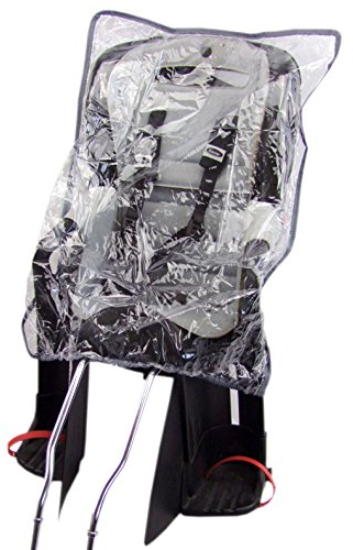 BAMBINIWELT Regenschutz Regenhaube Regenverdeck für Kinder-Fahrradsitz universal (Rand schwarz)