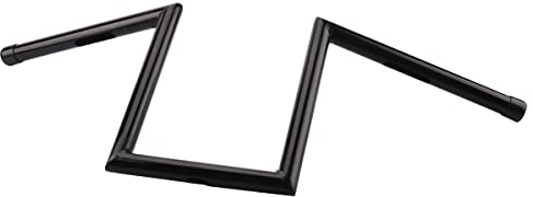 AIRCMT 1'' Handlebar 10'' Rise Z Bar Narrow Ape Hanger Fit for Harley Sportster Dyna Street Bob Wide Glide Kawasaki Yamaha Chopper Bobber Cafe Racer, 25.4mm Diameter Zee Zed Handle Bar