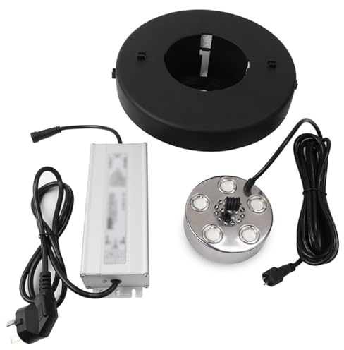SHJ-HIUXCZ Fountain Fountain Special Led Fogger Five Head 17 Lights Ultrasonic 5 Head Fogger Humidifier,B