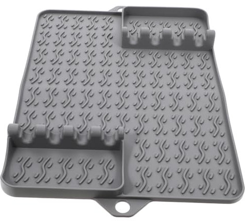Supvox Silikonmatten Für Grill rutschfeste Grill-abtropfmatte Hitzebeständige Silikonunterlage Für Küche Einfache Reinigung Langlebiges Grillzubehör