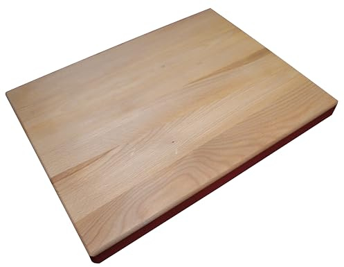 Bloc à découper de chef – Grande planche à découper en bois de chêne – très solide 39 x 52 x 4 cm.