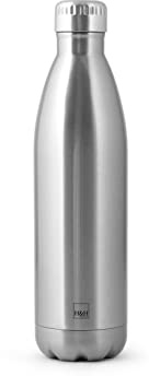 H&H Bottiglia Termica in Acciaio Inox 18/10, 0,75L – Mantiene il Caldo e il Freddo per Ufficio, Gite e Picnic