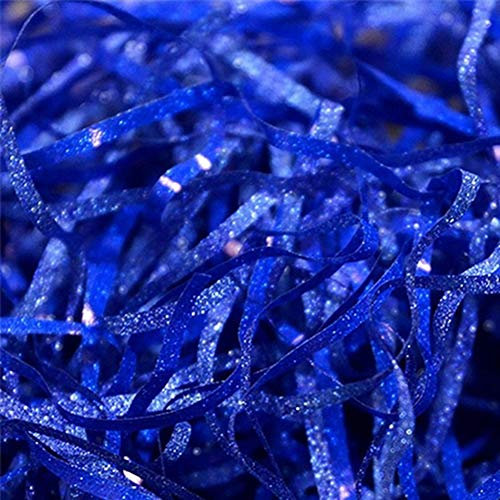 Egurs 1kg Glitzer Geschreddertes Papier Geschenkkorb geschenkbox Füllmaterial Deko Papier Party Supplies Navy blau