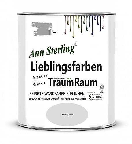 Ann Sterling Wandfarbe Innenraumfarbe Lieblingsfarben Color Farbe Innenfarbe Deckenfarbe (Perlgrau)