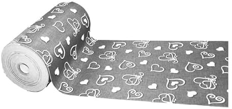 Russo Tessuti Passatoia Tappeto Guida Zerbino Cucina Bagno CORRIDOIO METRAGGIO Cuori Love PARIS-Grigio-50x180