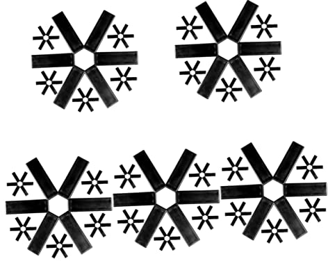 OQHAIR 30 pcs Sartenes Pad Negro Protector Soporte Aislamiento Pan Taza Plegable Comedor Salvamanteles Calor Encimera Tazón Lugar Práctico Aislamiento Olla Tetera Caliente y salvamanteles