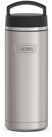 THERMOS ICON SERIES Stainless Steel Water Bottle with Screw Top Lid - 32 Ounce, Matte Stainless Steel - Vacuum Insulated Water Bottle with Lid