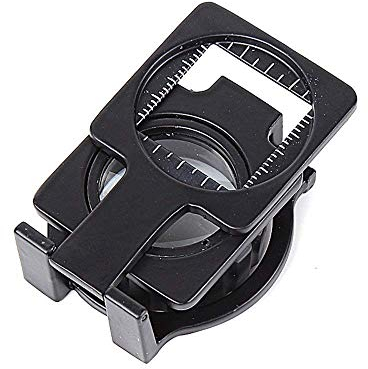 Lupe, HD-Lupe, optische Glaslinse, Metall, 20-Fach, für alte Menschen, Student, professionell, zusammenklappbar, HD-Leselupe für Stoff, elektronische Reparatur, Uhr, Telefon, Schwarz, 28 mm,