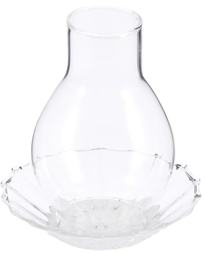 Transparenter Kerzenhalter aus Glas, Moderner Schlichter Windschutz