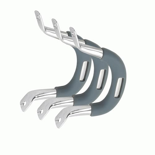 JISADER 3X Asas para sartén, Asas para ollas con Agarre, Asas prácticas Desmontables de Acero Inoxidable para Wok, Accesorios para Utensilios de Cocina, L