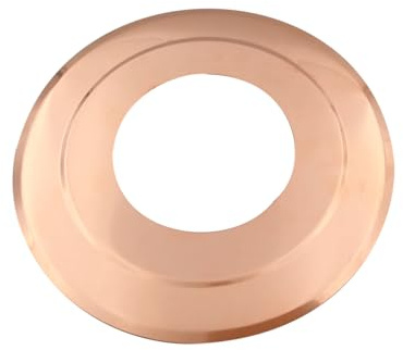 TYGERIX Deckenrosette aus Kupfer 80 mm | Wandlochabdeckung für Rohre und Schornsteinrohre von Holz- oder Pelletöfen, Kessel und Anlagen | hohe Hitzebeständigkeit | Dicke | Top