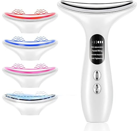 Sculpt Viso Pro, Dispositivo Anti Rughe Viso, Dispositivo Massaggio Viso, 4 in 1 Massaggiatore Viso Massaggiatore Viso Anti Agaggio 40-45 °C e 3 Modalità Massaggio Viso, Migliorare, Stringere e