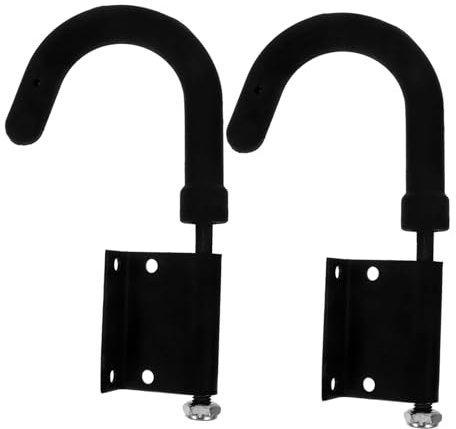 HOMOCONO 2pcs Heavy Duty Extension Ladder Roof Hooks Ladder Wall Mount Accessories Anti-Drop Safety Hooks for Outdoor Roof and Loft Use
