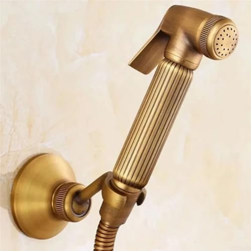 HEBEOT Bathroom Concealed Wall Mounted Hot Cold Bidet Spray Set Hand Held Sprayer Toilet Attachment Antique Sprinkler Handheld Shower Head 140 * 65mm