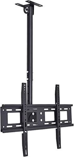 DLAZUM Support TV Universel Multifonction réglable au Plafond, Support TV pivotant et inclinable, Compatible avec la Plupart des écrans Plats LCD et téléviseurs incurvés, avec Charge de 170 LB, Mon