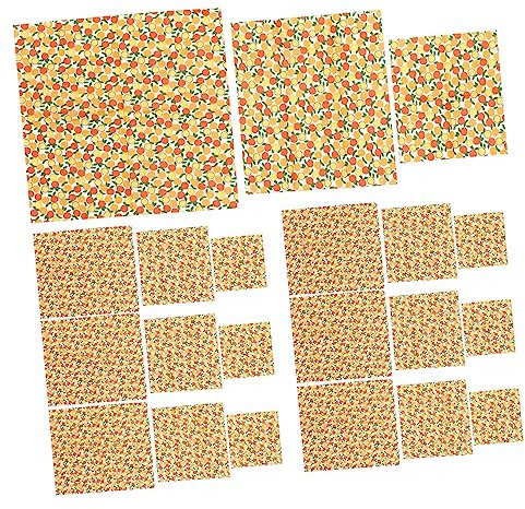 SHOWERORO 3pcs Beeswax Wraps Food Sandwich Covers Reusable Beeswax Baking Food Wraps