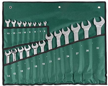 Uonlytech Set Di Chiavi Doppie Ingegnose 20 Pezzi Chiave A Cricchetto Da 6-32 Mm Set Di Utensili Portatili in Borsa