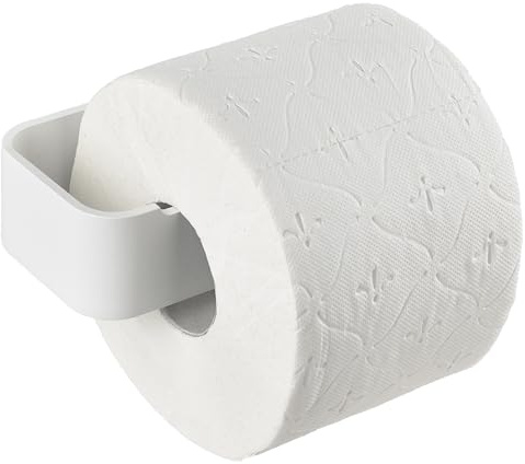 Zone Denmark Ume Toilettenpapierhalter - Klopapierhalter im Schlichten Design - Klorollenhalter - Inkl. Schrauben und Dübel - aus Aluminium - 16,4 x 7,6 x 4 cm - Weiß