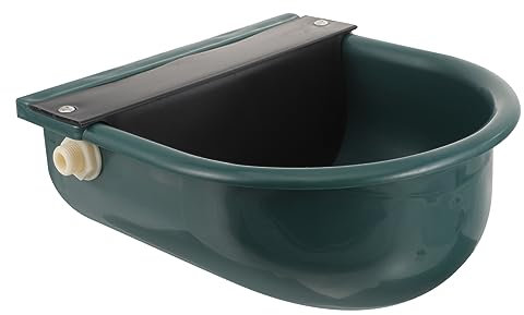 Gatuida Hundefutter Düse Automatisches Hundewasser Haustierwasserschale Hund Wasserflasche Wassernapf Spender Hühnerfutter Hundewasserflaschen Zum Gassi Gehen Vieh Dark Green Plastik