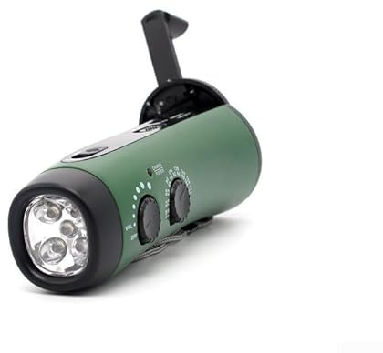 Besshepplo Dynamo Radio - Solar-powered Hand-crank Radio Portable Self Powered NOAA AM/FM Radios Stay Powered Anywhere Anytime(green)