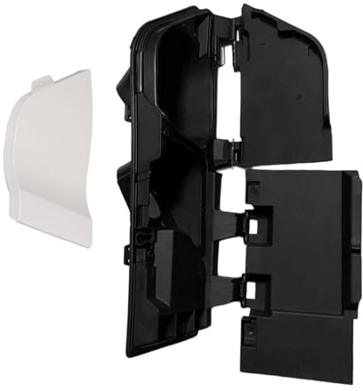 Fuel Tank Filler Housing Double Neck Adblue With Fuel Flap Door Cover For Ford Transit MK8 Diesel 2.0 EcoBlue 2017-2019 and For Ford Transit MK9 Diesel 2.0 EcoBlue 2019-on (White)