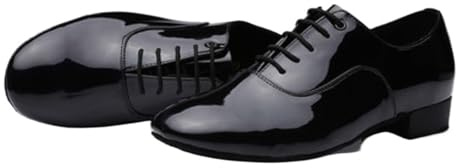 Manlig sneaker män läder herr latinska dansskor modern danshall tango barn man nationell standard dansskor för hiphop, Svart01, 44 EU