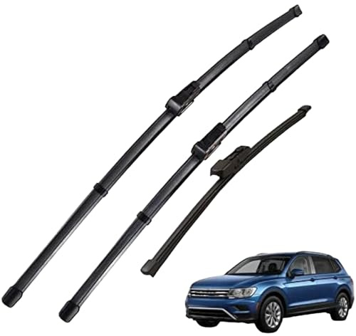 LZWLZW Scheibenwischer für VW Tiguan R-Line 2018+ 25+22+14, Auto-Scheibenwischerblätter Kratzfrei Auto-Wischerblätter-Set Vorne und Hinten