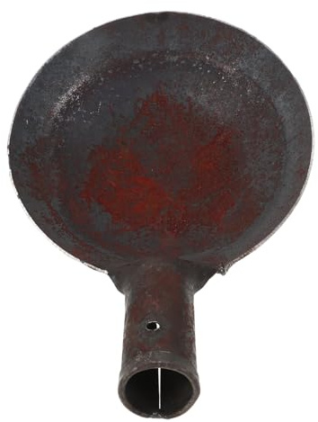 SEWACC Cucharón de Hierro Resistente para Limpieza de Barro y Pala Redonda para Drenajes y Mantenimiento de Gallineros Herramienta Duradera y Multifuncional para Exteriores Interiores