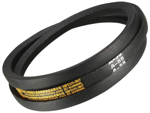 TOP-VIGOR A55 Drive V Belt 55 Pitch Length, A Section Rubber Drive Belt, 13mm Top Width 8mm Thick, Replacement V-Belt for Air Compressor & Automotive Drive Systems