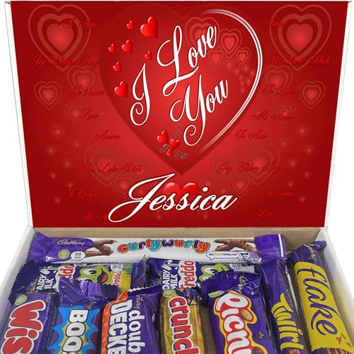 I LOVE YOU Letterbox Gift - Chocolate Gift - Letterbox Chocolate - I LOVE YOU Gift - Choose Your Chocolates To Fill