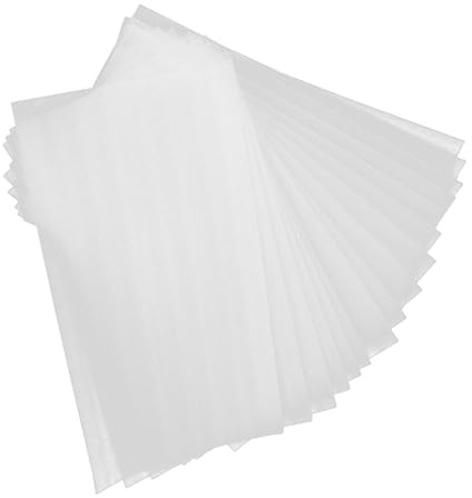 CIMAXIC 50 Fogli Carta per Tinte per Parrucchieri Riutilizzabile e Lavabile, Accessori per Colorazione Chioma Professionale, Fogli Divisi per Colpi di Sole e Mèches, per Saloni e Uso