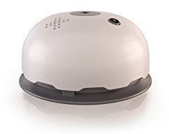 Lumens Basic Blanc/Gris foncé - Détecteur de fumée qui remplace votre socle/pavillon luminaire
