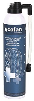 Cofan Reparador de pinchazos en Spray 300 ml | Sellador reparador de neumáticos | Repación momentánea de todo tipo de neumáticos perforados