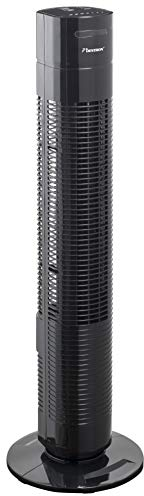 Bestron Ventilateur Colonne Oscillant avec Minuteur et Télécommande, Hauteur: 78 cm, Summer Breeze, 35 Watt, Noir
