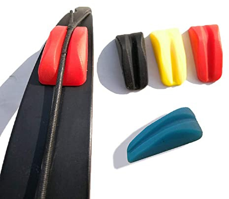 SHARROW 2 Paar Bogensehne Gummistabilisator Recurve Bogendämpfer Schalldämpfer Bogenschenkel Stoßdämpfer Dämpfer Jagdzubehör