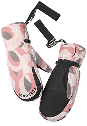 Innerternet Dick Fleecehandschuhe Damen Skihandschuhe Frauen Winterhandschuhe Fausthandschuhe Wasserdichte Winter Warme Kälteschutz Handschuhe Winddichte Bequem Kälteschutz