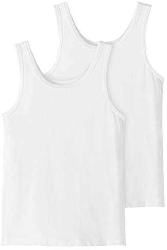 Name It Doppelpack Mädchen Unterhemden Bright White-158-164