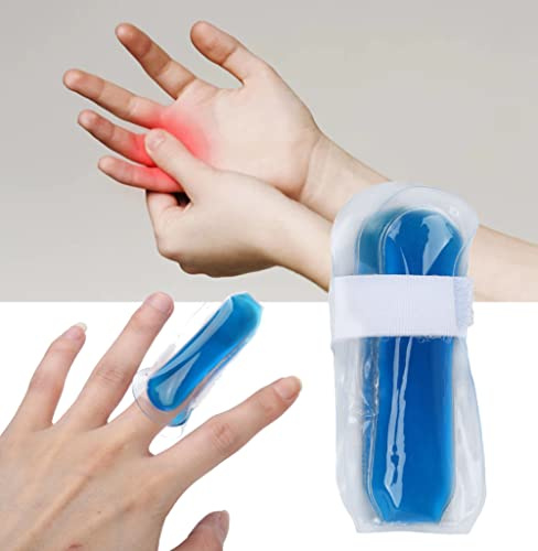 Finger Eisbeutel, 3,1 Zoll Länge Finger und Zehen Kühlgel Eisbeutel Finger Kühlpack Ärmel Eis Gel Fingerwickel Bekämpft Arthritis Schwellungen für Finger Zehe Hand Bein Schmerzen Verletzungen Beulen