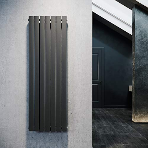ELEGANT Radiador plano de diseño, 1600 x 542 mm, color antracita