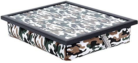 Andrews Living Knietablett Camouflage Schwarz-Weiß
