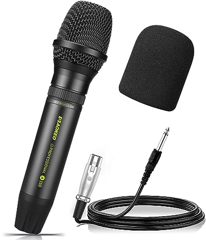 Aokeo Dynamic Karaoke Microphones, A350 Microphone for Singing with Foam Cover and 16.4ft XLR Cable.Handheld Mic Compatible for Speaker,Machine, Amp,Mixer Speech,Wedding and Vocal Concert