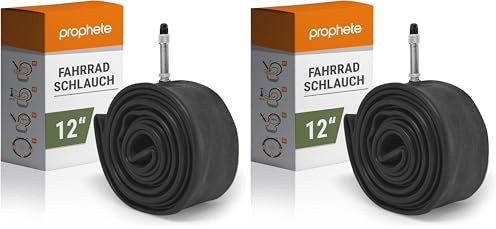 Prophete 62-203 Bicycle Inner Tube 12 1/2 x 2 1/4 Inches Black L