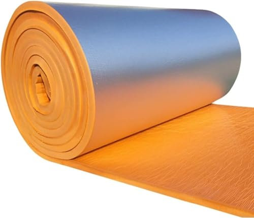 Tablero aislante for techo solar, estera insonorizante for automóvil, algodón autoadhesivo con aislamiento acústico de papel de aluminio, for pisos, paredes, lofts ( Color : 5mm(thk) , Size : 1*1M(1m²