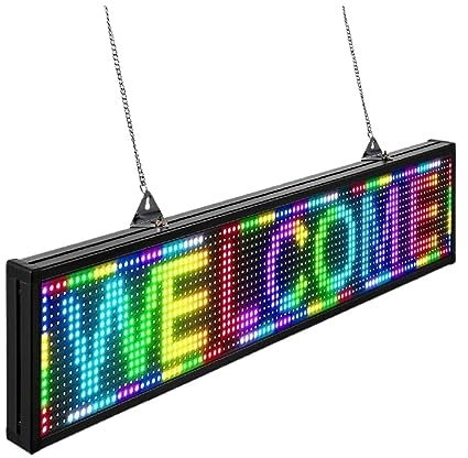 Panneau défilant Led P10, 38x6,5 pouces, couleur, informations roulantes, magasin de texte, panneau de messages, affichage numérique Programmable par facile à utiliser