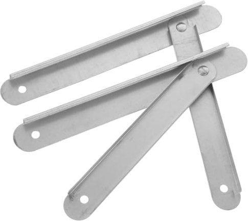 Gadpiparty Verstärkte Ersatzscharniere Für Trittleitern Metall Leiterzugstange 45cm Dachbodentreppenscharnier Zubehör Weiß Klappbares Scharnierteil Für Stabile Klappleitern
