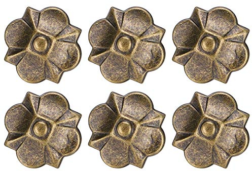 Jwthee 40 Stück Polsternägel, 20 x 22 mm, Eisen-Regenschirmkopf, Möbelnägel, bronzefarbene Möbelnägel, Polsternägel, Reißnägel, Reißzwecken für Möbel, Sofa, Tür, Dekoration,