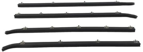 DZSQTUND Bande Joint Voiture Joints Garniture Balayage Fenêtre Extérieure Voiture 4 Pièces Bande D'étanchéité pour Ford pour Bronco pour F250 pour F350 1987 – 1996 Joint Porte Voiture