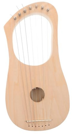 ibasenice Selbstgemacht Holzleierharfe Bausatz 7-saitig Mit Stimmschlüssel Und Resonanzboden Für Anfänger Kinder Erwachsene Musikinstrument Und Wohnkultur