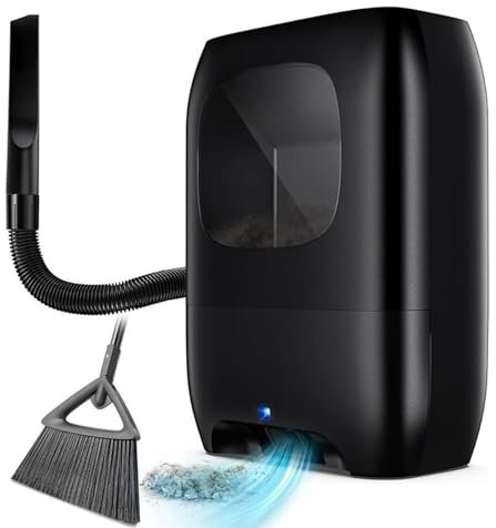 Aspiradora automática sin Contacto, recogedor de Basura de 7 l, sin Bolsa, con sensores automáticos, Ideal para Barrer pelos de Mascotas, restos de Comida y Cocina, 700 vatios