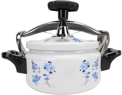 Pentola a Pressione in Alluminio 2L per Cottura Veloce con Fondo Composito per Distribuzione Uniforme della Pressione, Adatta per Gas e Induzione per Famiglia, Cucina Domestica, Uso Commerciale
